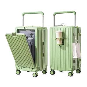 حقيبة أمتعة بعجلات عريضة متعددة الوظائف  Wide Wheeled Luggage Bag Front Open Bag