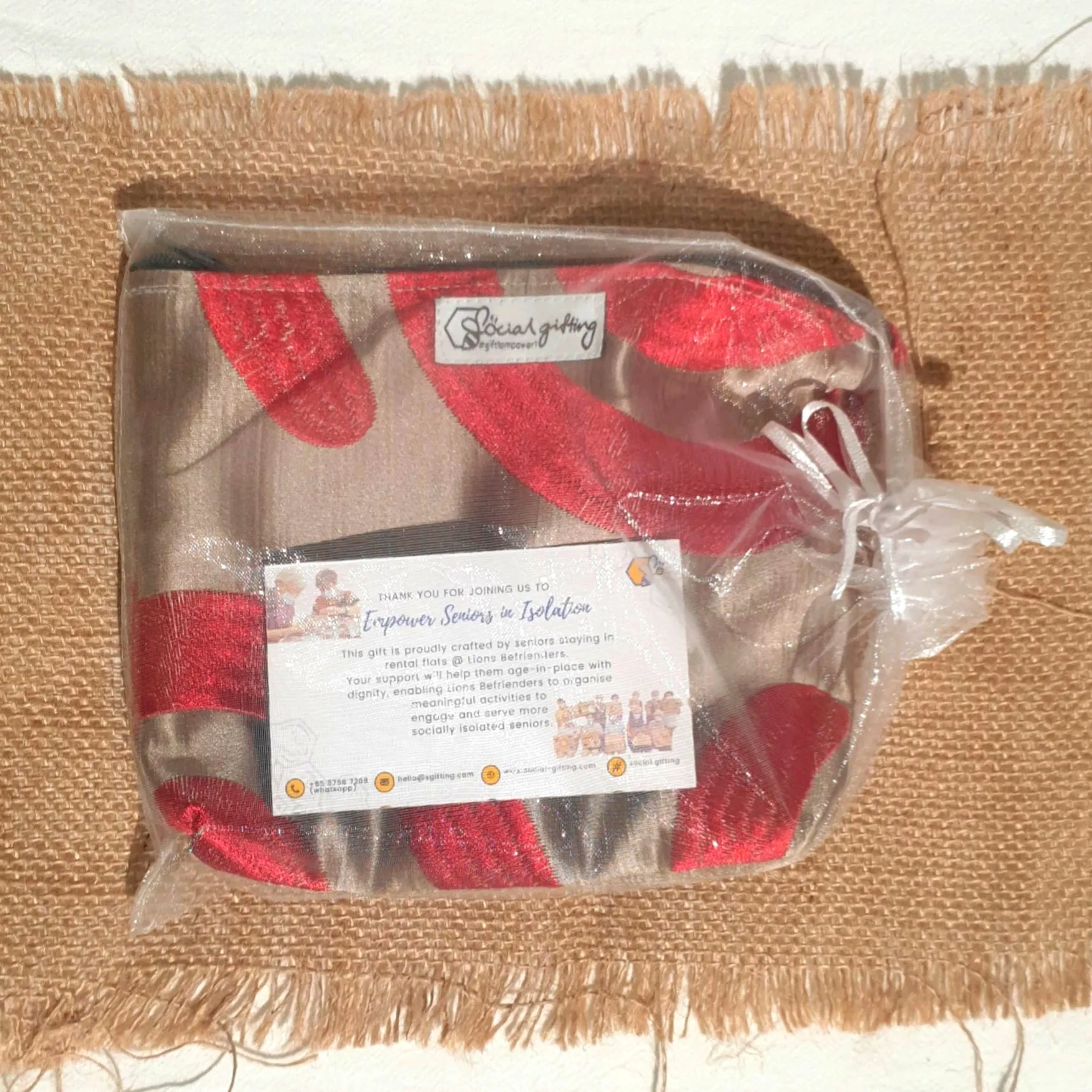 Assorted handsewn pouch