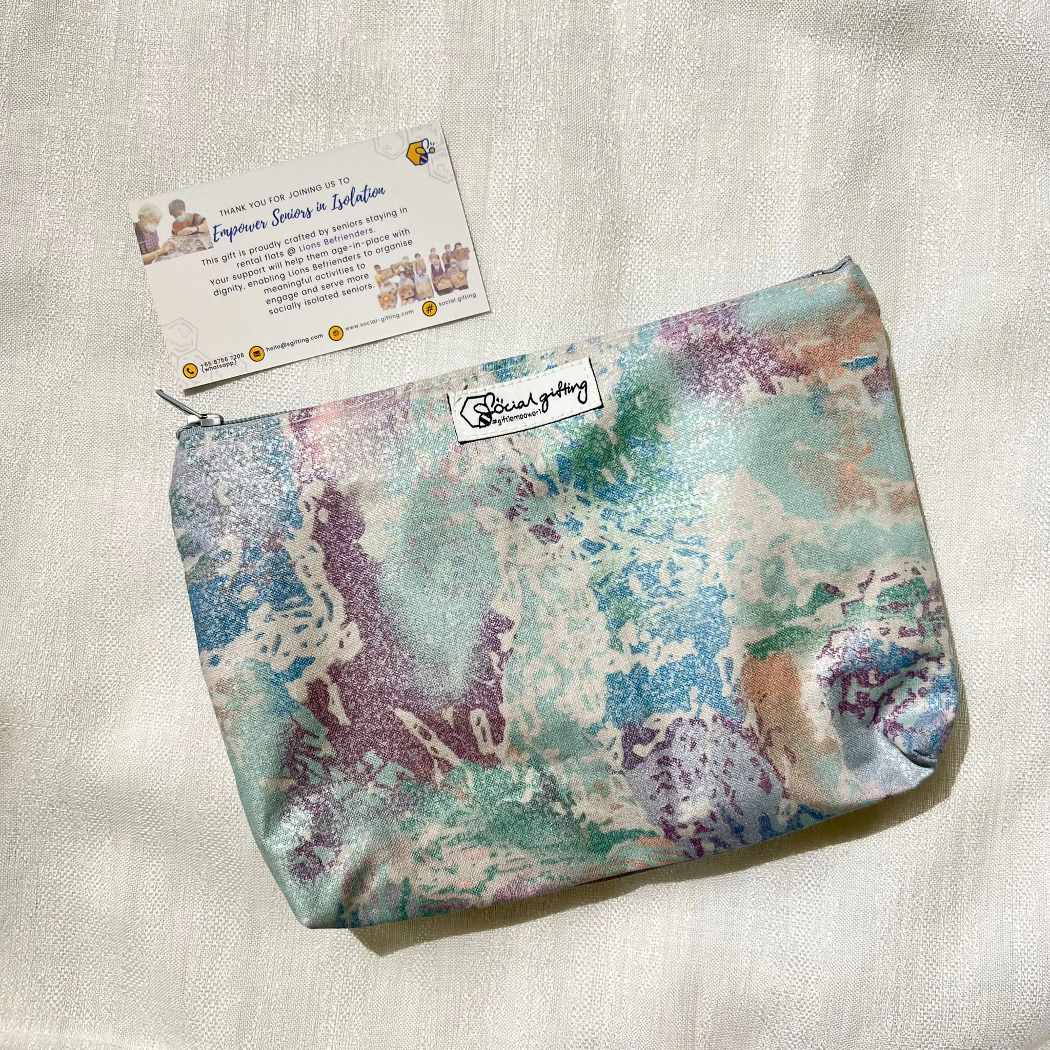 Assorted handsewn pouch