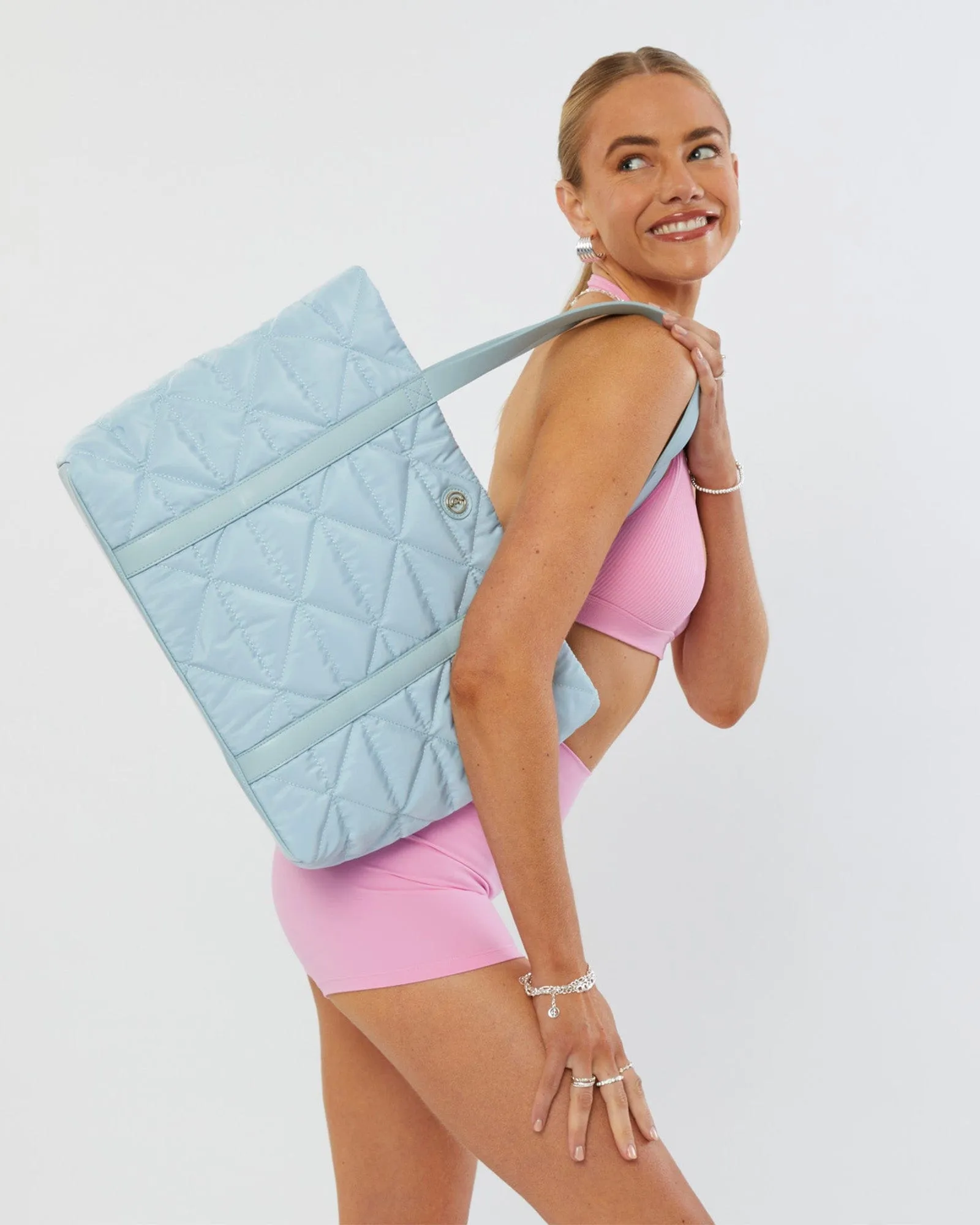Baby Blue Billie Sport Tote Bag