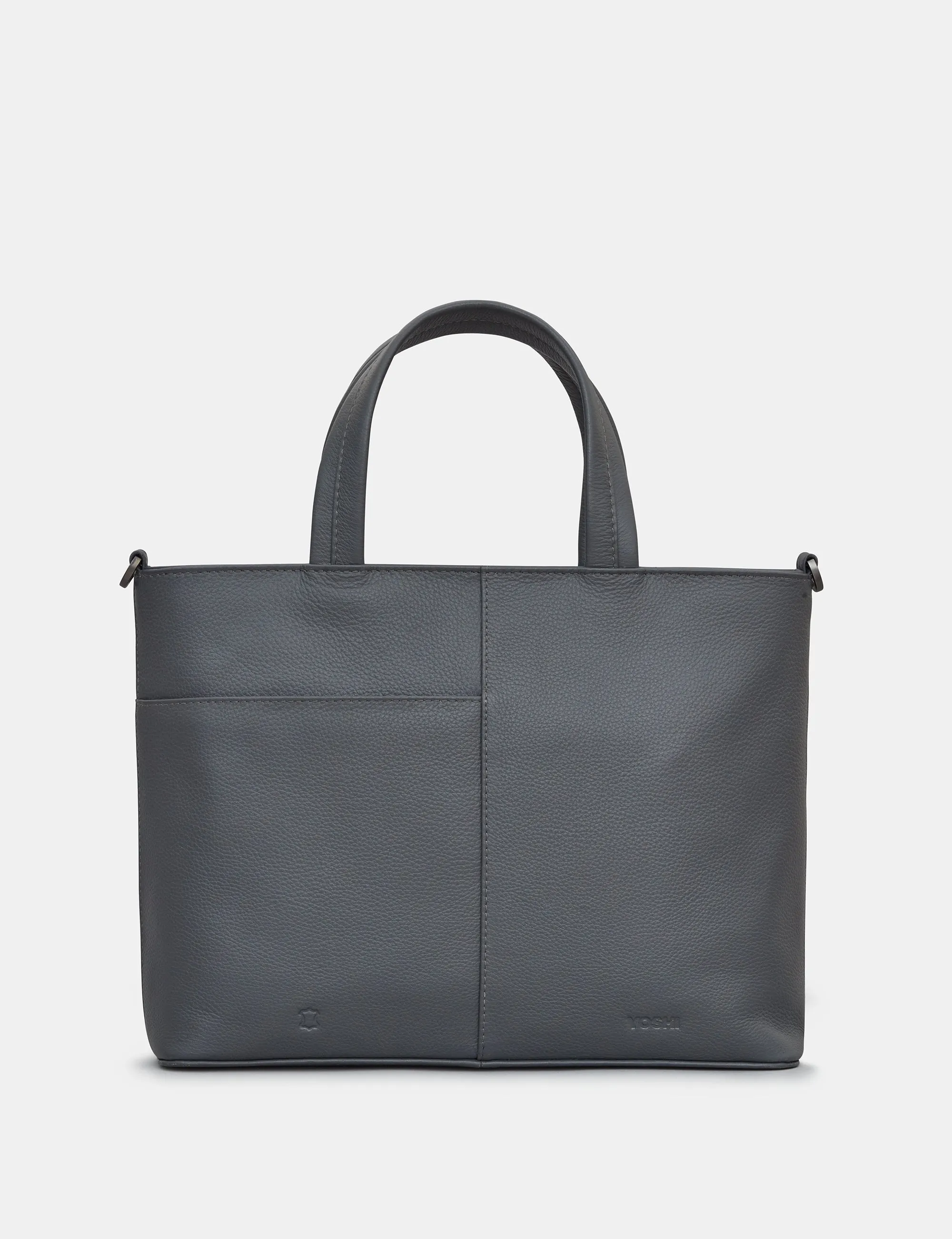Brontë Bookworm Grey Leather Multiway Grab Bag
