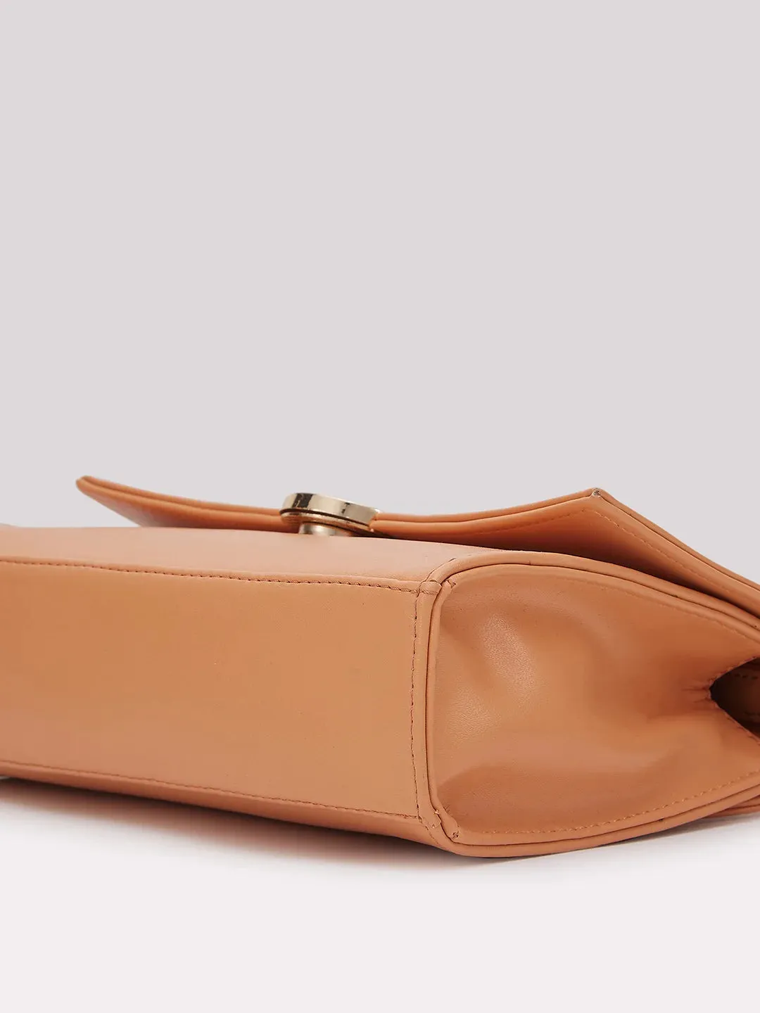 Caprese Emily In Paris Solid Medium Hobo Handbag Beige