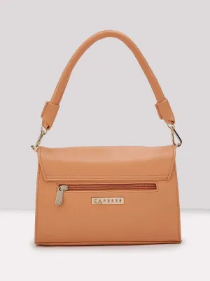 Caprese Emily In Paris Solid Medium Hobo Handbag Beige