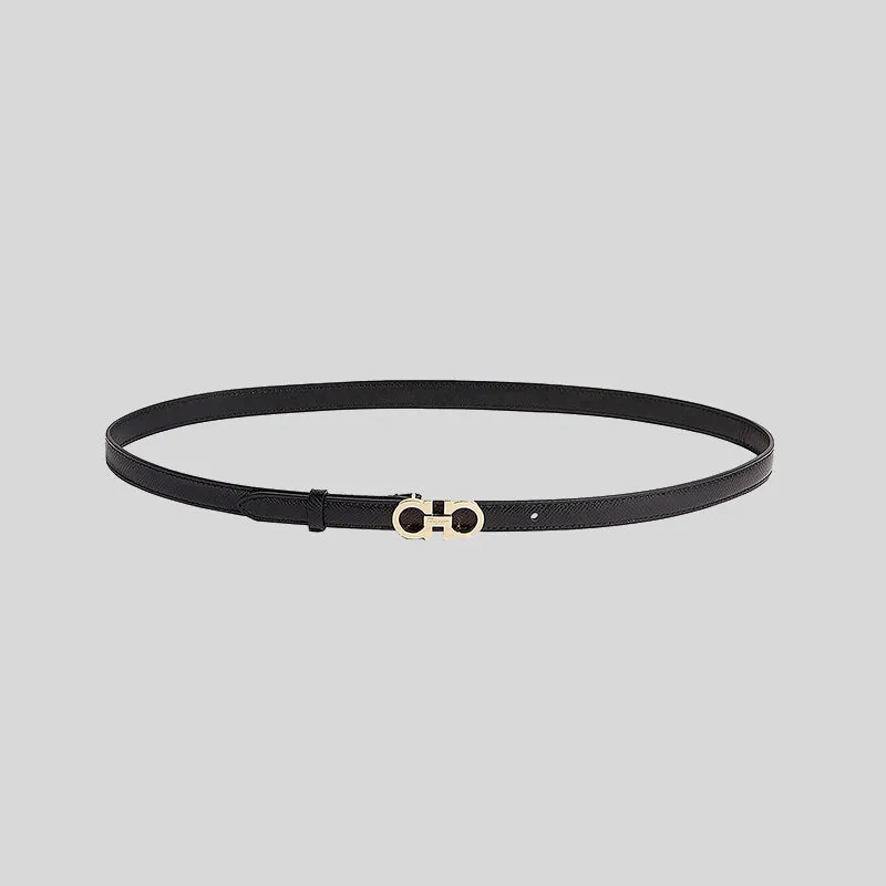 Ferragamo Women's Sized Gancini Belt Black 675180