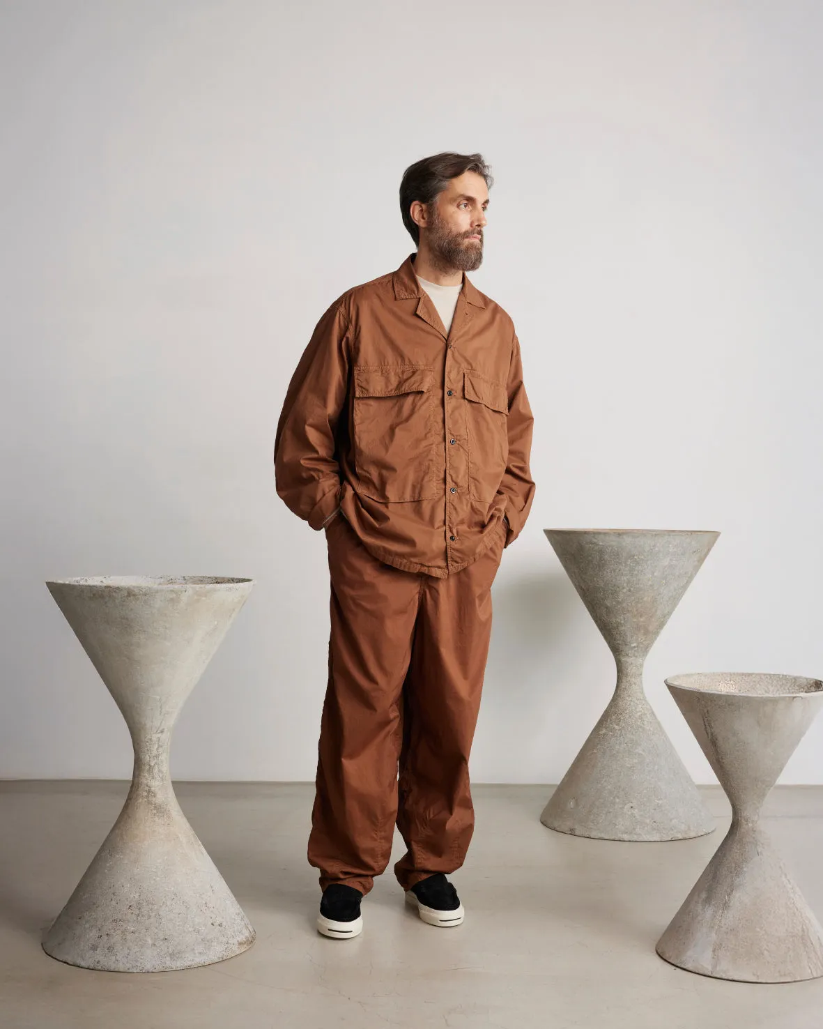 Garment Dyed Typewriter Fatigue Shirt