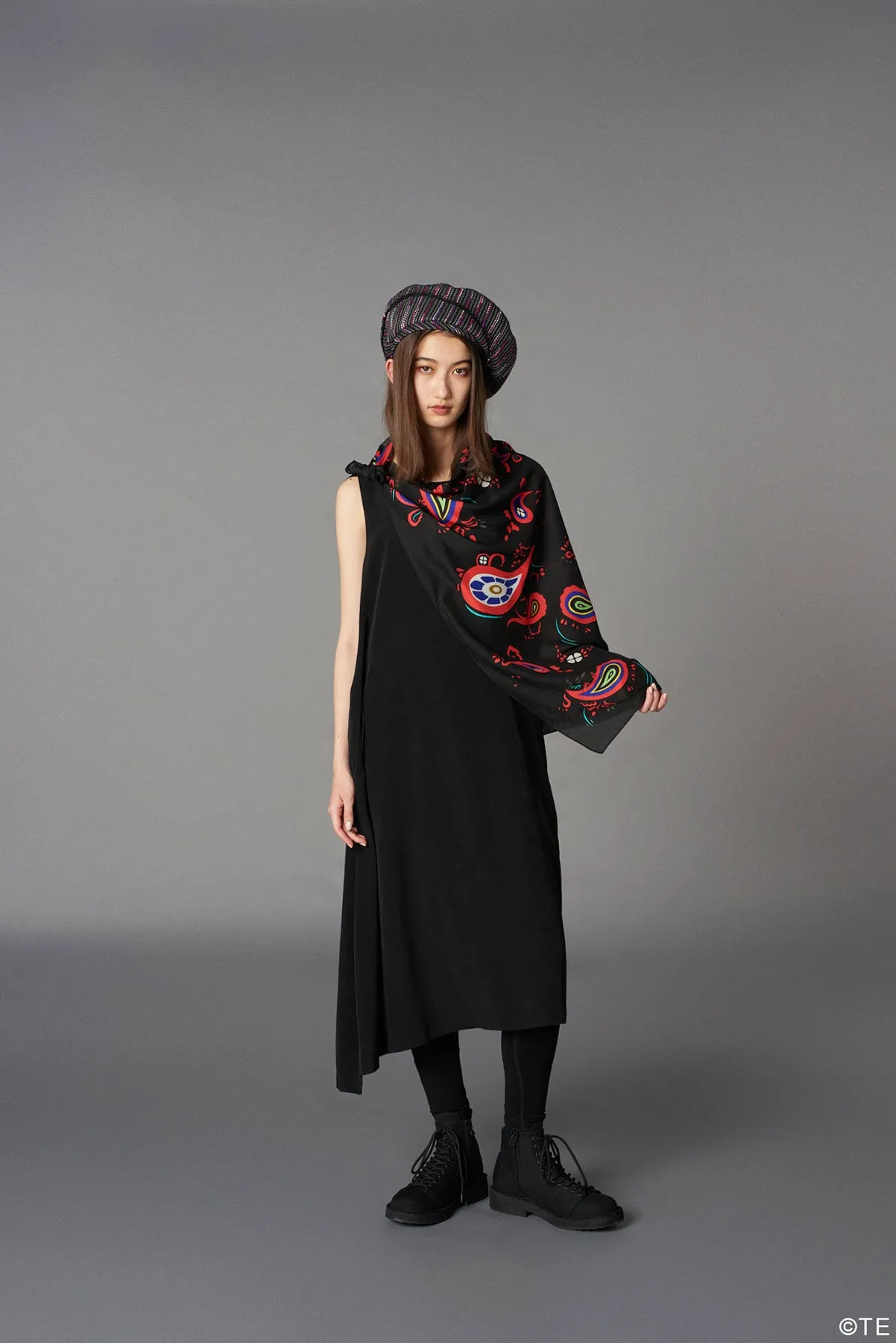 Ground Y  MONONOKE The Movie  Collaborate Collection KUSURIURI KIMONO PAISLEY MODAL LAWN SCARF