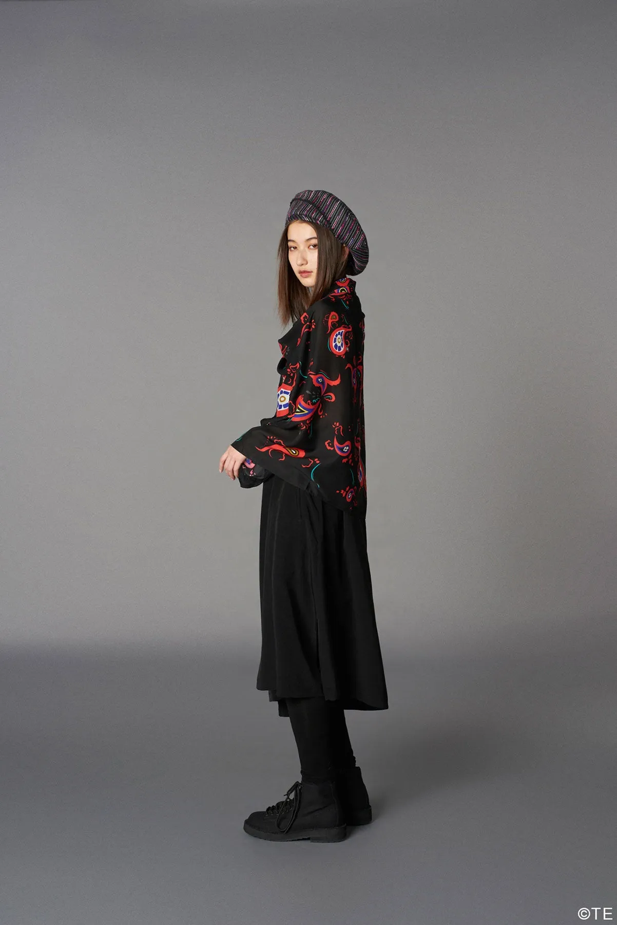 Ground Y  MONONOKE The Movie  Collaborate Collection KUSURIURI KIMONO PAISLEY MODAL LAWN SCARF
