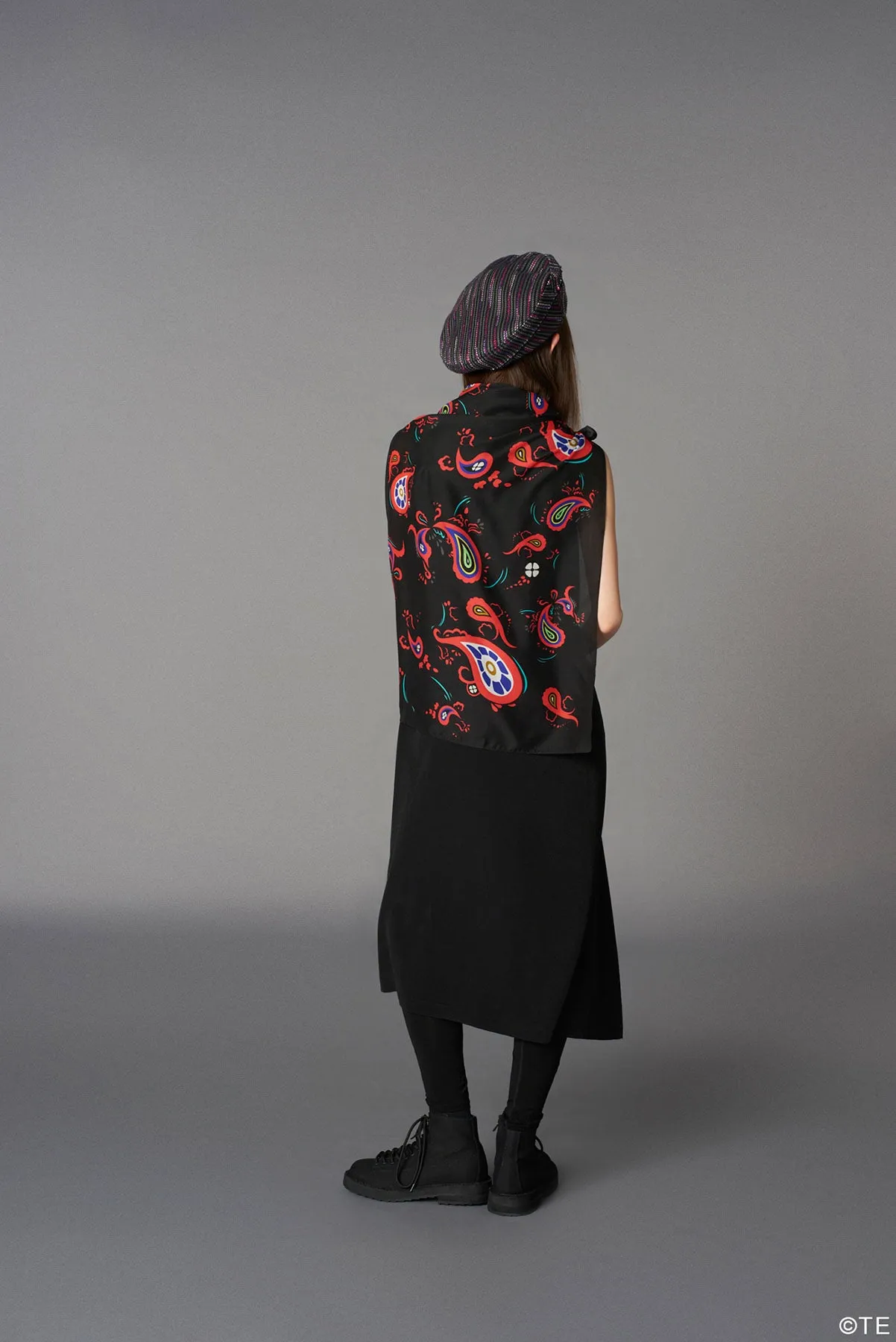 Ground Y  MONONOKE The Movie  Collaborate Collection KUSURIURI KIMONO PAISLEY MODAL LAWN SCARF