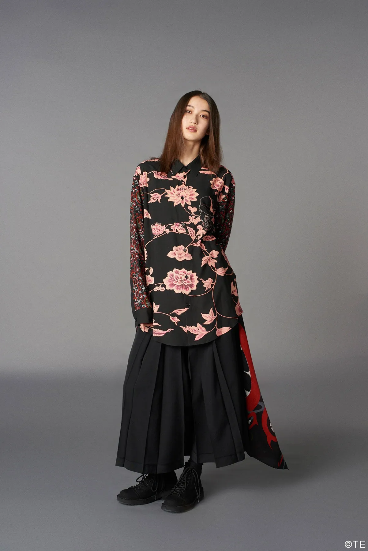 Ground Y  MONONOKE The Movie  Collaborate Collection KUSURIURI KIMONO PATTEN MODAL LAWN SCARF