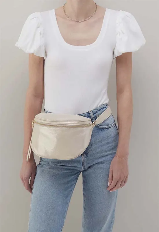 Hobo - Juno Belt Bag Metalic Sand Shimmer Leather