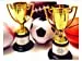 Kicko Plastic Golden Cup Trophy - 12 Pieces 4 Inch Achievement Prize Award - Perfect