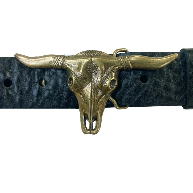 Kim White Steer Belt - Black
