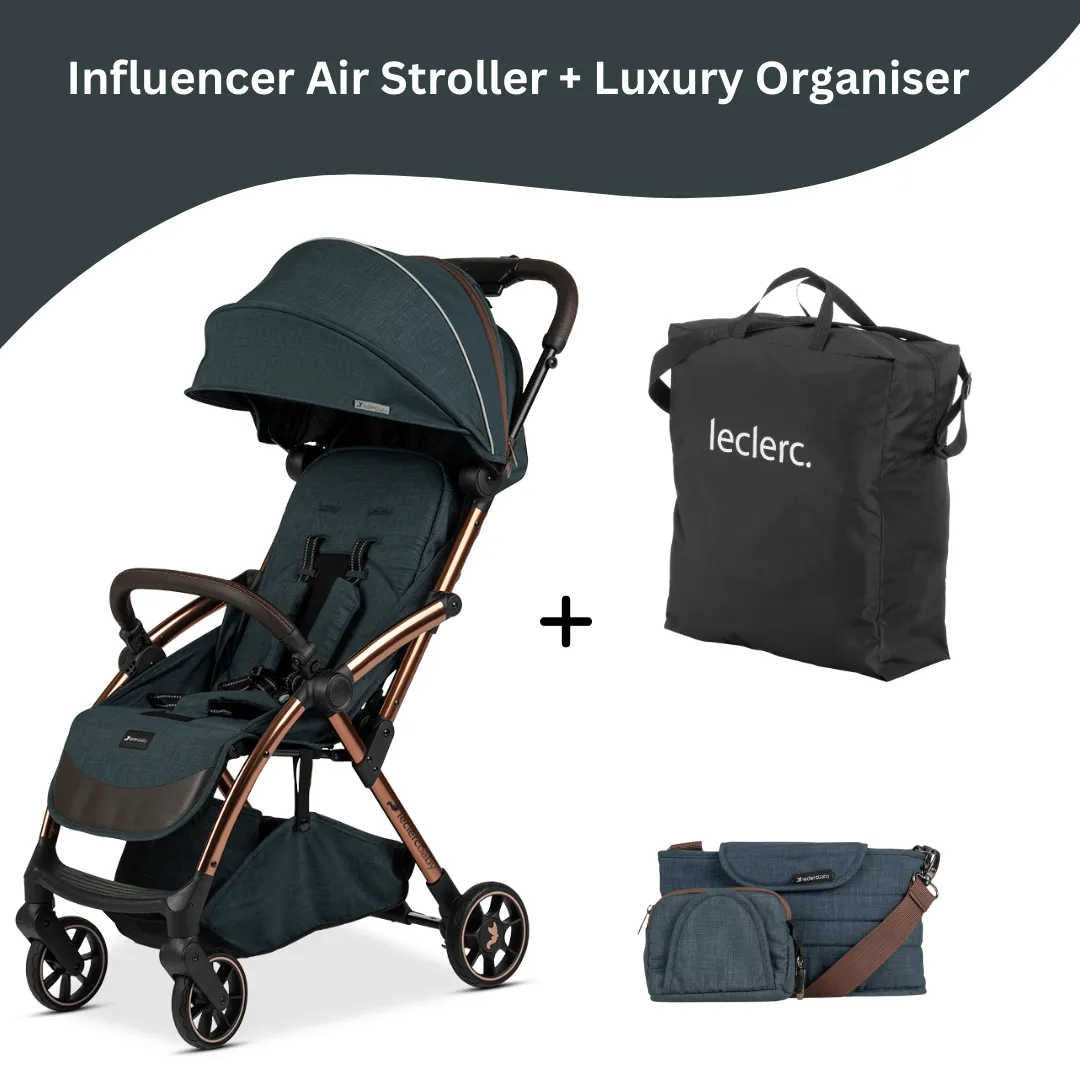 Leclercbaby Combo Influencer Air Denim Blue (Stroller   Luxury Organiser)