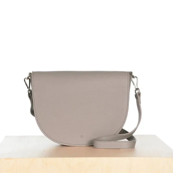 Mini Saddle Bag (Taupe Pebble)