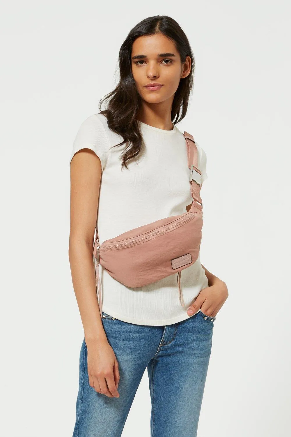 Nylon Belt Bag (Vintage Pink)