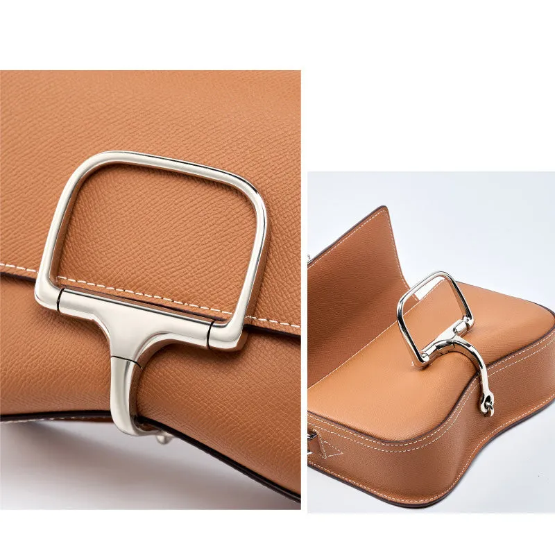 Women Fashion Leather Saddle Cross Body Bag