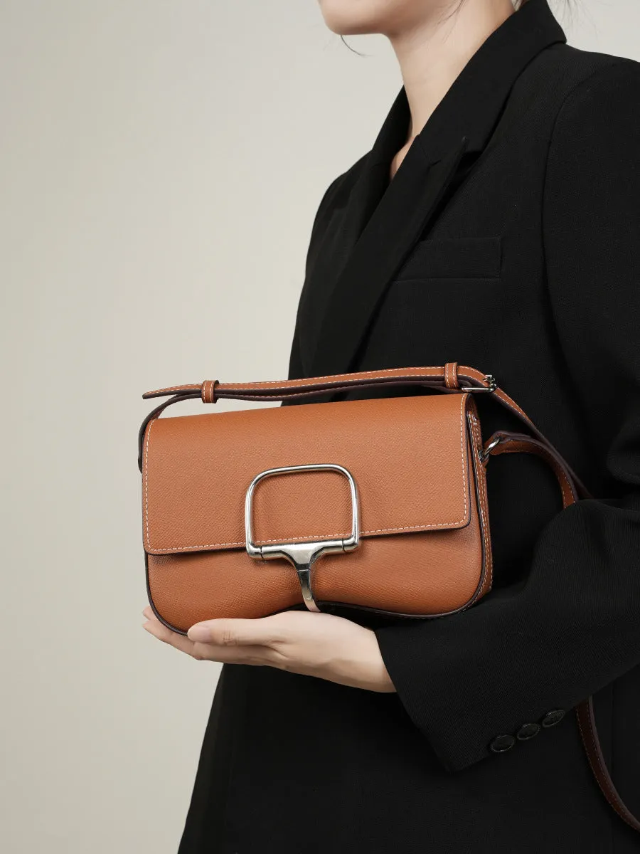 Women Fashion Leather Saddle Cross Body Bag