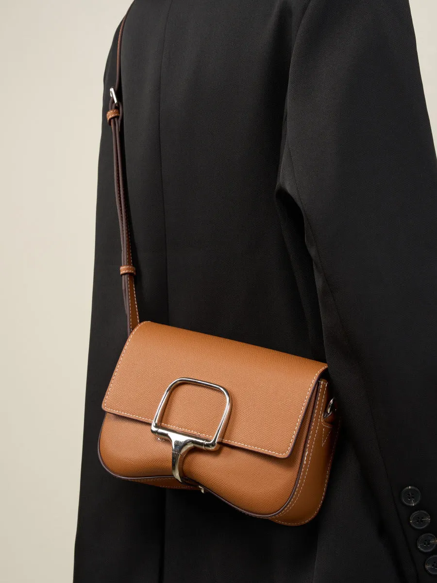 Women Fashion Leather Saddle Cross Body Bag