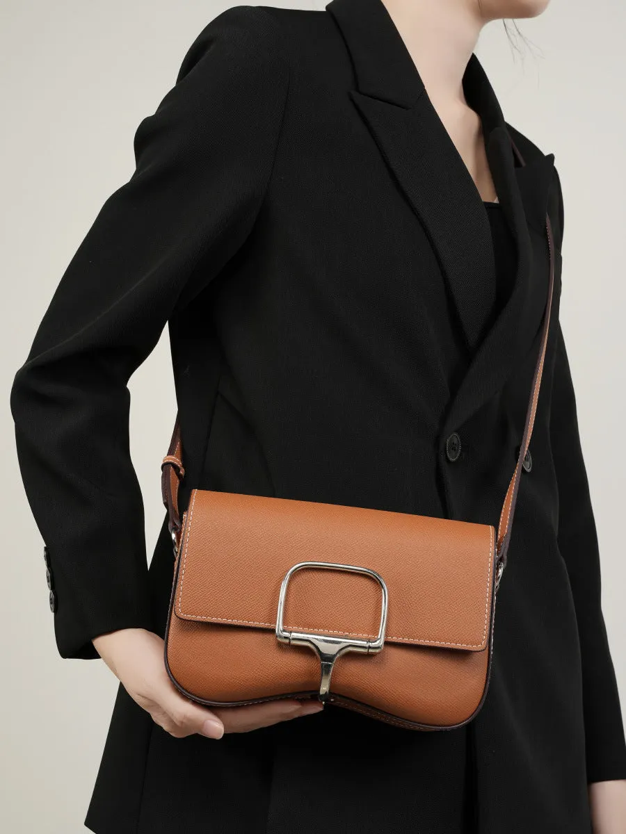 Women Fashion Leather Saddle Cross Body Bag