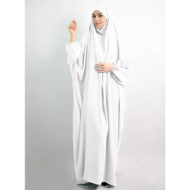 Women Hooded Muslim Hijab  Prayer Garment Dress