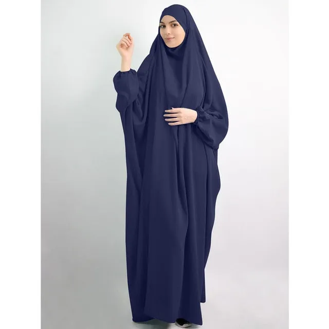 Women Hooded Muslim Hijab  Prayer Garment Dress