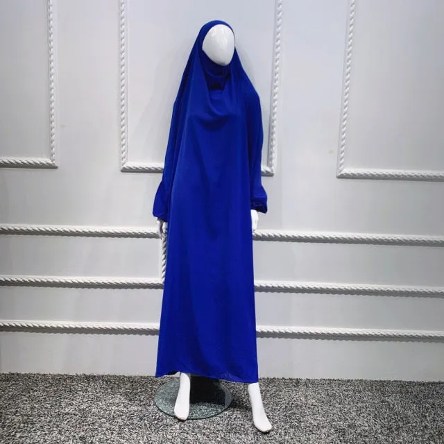 Women Hooded Muslim Hijab  Prayer Garment Dress